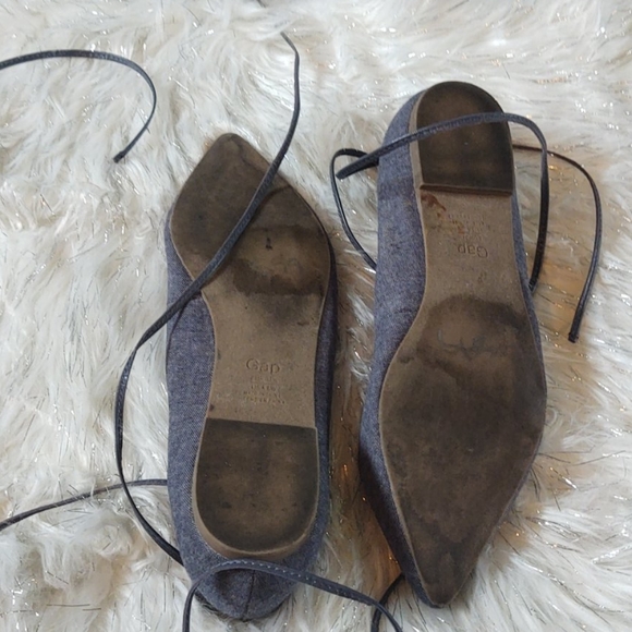 Gap pointed toe flats string ankle size 6.… - Picture 7 of 8